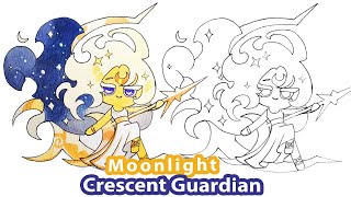 How to draw Moonlight - Crescent Guardian | Cookie Run Kingdom