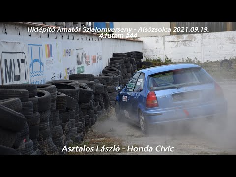 Asztalos László - Honda Civic Hídépítő Amatőr Szlalomverseny - Alsózsolca(09.19.) 4.futam #44