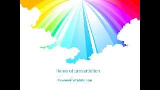 Rainbow PowerPoint Template by PoweredTemplate.com