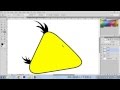 Рисуем желтую птичку из Angry Birds 