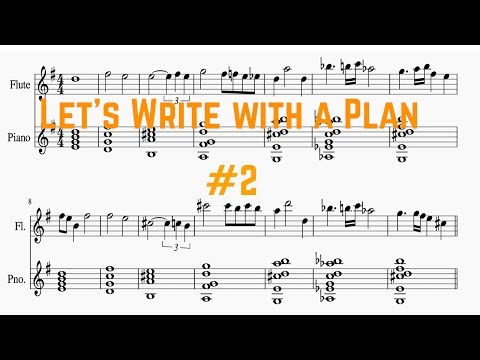 Writing a Melody - Let's Write with a Plan #2 - Ben Levin