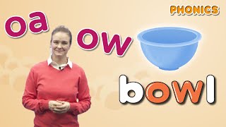 Download lagu Long Vowels | Lesson 14 Long Vowel (oa, ow) | Diphthong | 4 Step Phonics mp3