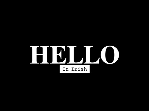 Hello in Irish