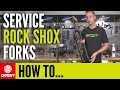 How To Service Rock Shox MTB Fork Mountain Bike Maintenance