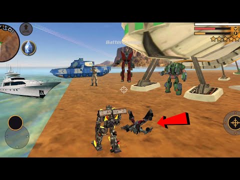 Vegas Crime Simulator (Transformer Fight on Alien Ship) Transformer Kick Robot - Android Gameplay HD
