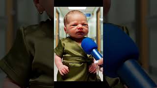 Cute green dress on this baby!