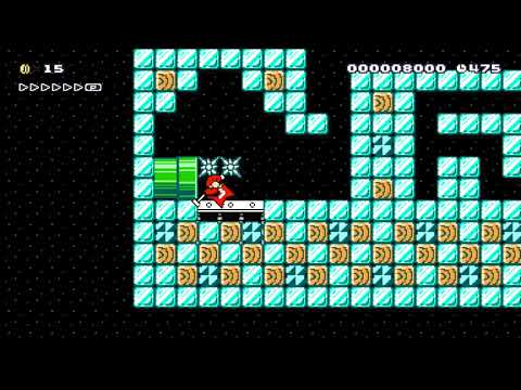 Collapsing Ice Cavern by Dantay - SUPER MARIO MAKER - NO COMMENTARY 1bd