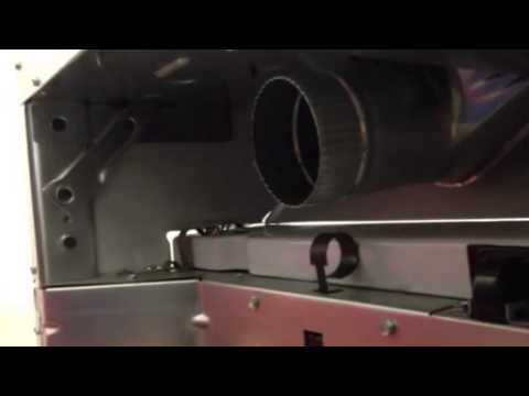 Side venting a dryer