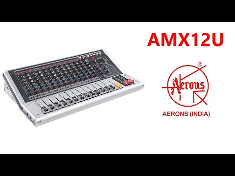 Silver aerons live mixer, amx 12 u
