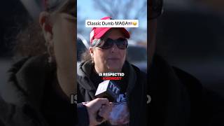 Classic Dumb MAGA 🇺🇸😂 #interview #politics #usa #maga