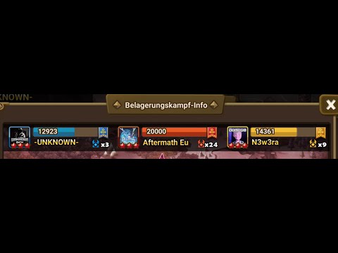 High G3 Siege - Aftermath Eu & N3w3ra - Summoners War