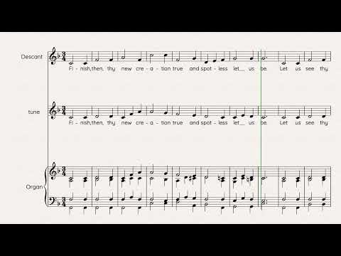 Blaenwern hymn: "Love Divine"; last verse descant and harmonisation