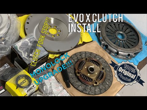 Evo X Clutch Install w/Trq Specs +Monolock+Clutch Fork Stop+TOB