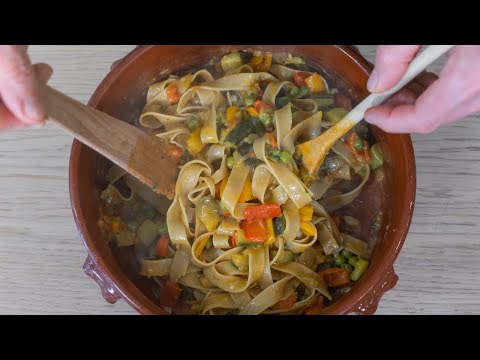 Pasta all’ortolana: pasta con le verdure cremosa e appetitosa con pochi semplici ingredienti