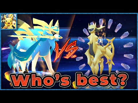 Sword King vs Creator Arceus - Early game comparison - Pokeland Legends