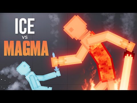 Ice Human vs Magma Human - People Playground 1.26.6