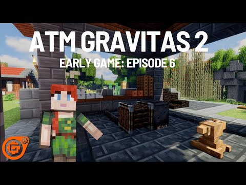 ATM Gravitas 2 Early Game: Ep6 Starting Create and Caving