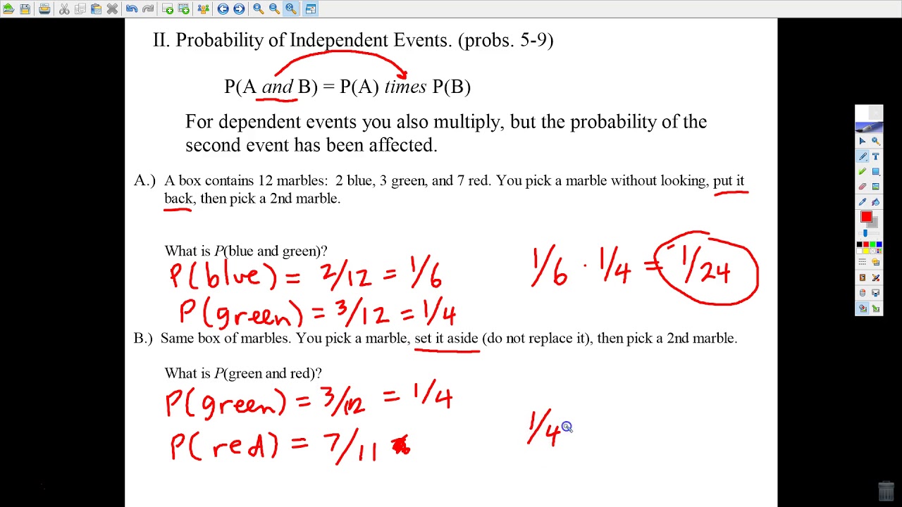 Probability Lesson 2 Class Notes