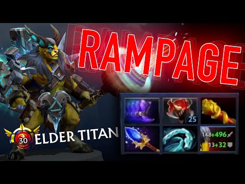 This is how grandmaster play Elder Titan - Dota 2 quick Rampage