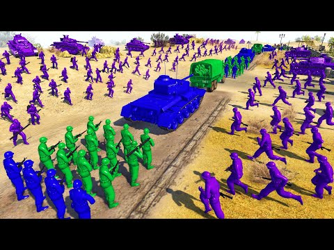 Army Men Troop Convoy AMBUSH Battle! - Army Men: Unifying War 4