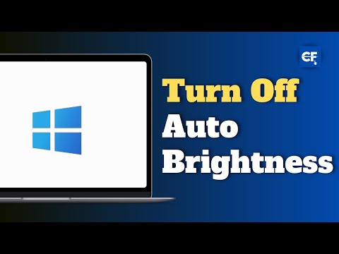 How to Turn Off Auto Brightness on Windows