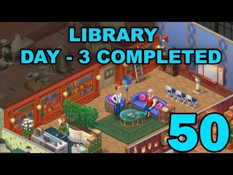 HOMESCAPES STORY WALKTHROUGH - LIBRARY - DAY 3 COMPLETED - GAMEPLAY - #50