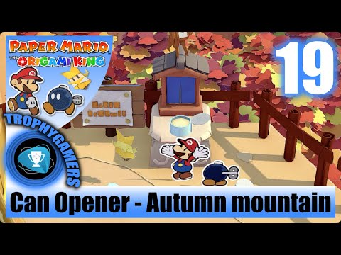 Paper Mario The Origami King - Find The Tuna Can Opener in Autumn mountain Walkthrough Part 19