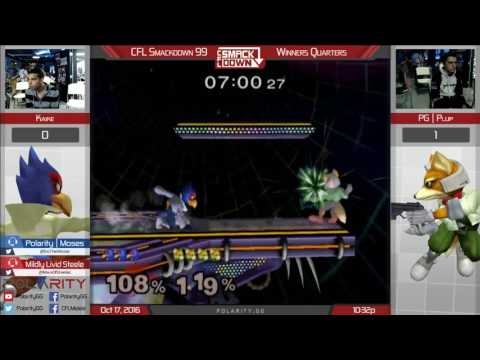 CFL Smackdown 99 Melee - Kaike (Falco) vs PG Plup (Fox) - Winners Quarters