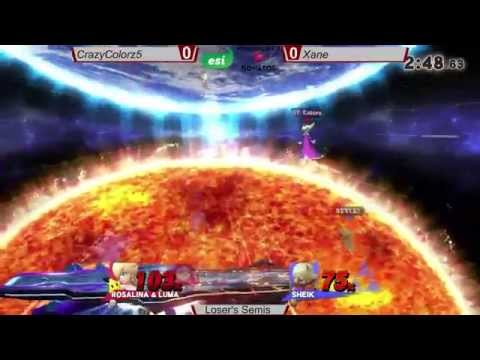 Donatos Biweekly 9/29 - CrazyColorz5 (Rosalina) vs Xane (Sheik, Ryu) - SSB4 Loser's Semis
