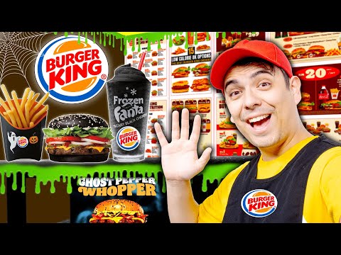 MAX OPENS SPOOKY BURGER KING RESTAURANT FOR HALLOWEEN | I BUILD MY SCARY  STORE AT HOME BY SWEEDEE