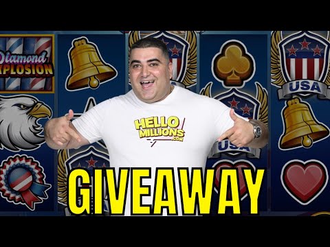 🔴EPIC LIVE Slot Play & BIG GIVEAWAY At HelloMillions - YouTube