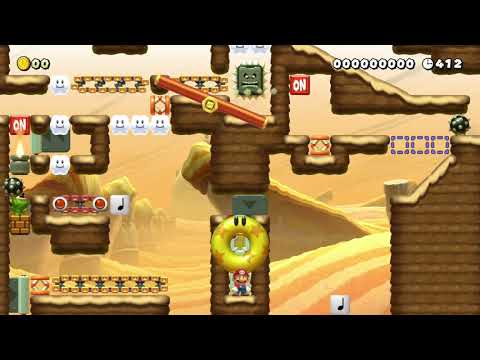自分が投げた鉄球にやられるガボン by たか、 - Super Mario Maker 2 - No Commentary 1bz
