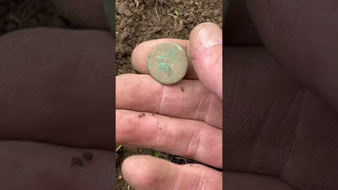 1800s flat button with shank