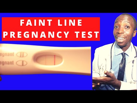 If I take a home pregnancy test and still see a faint line, does that ...