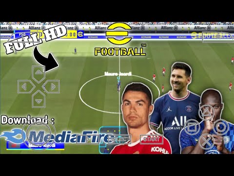 eFootball 22 PPSSPP English Version Commentary Peter drury-Update transfer dan jersey 21/22 Full HD