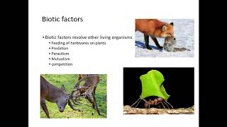 6.3.1. Ecosystems lo a) Biotic and Abiotic factors