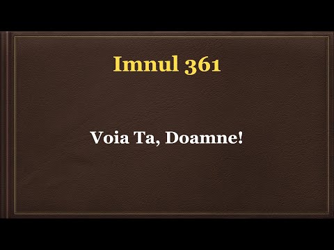 Voia Ta, Doamne!