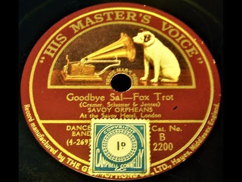 Goodbye Sal - Savoy Orpheans (1925)