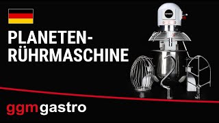 Planetenrührmaschine - 10 Liter - 450 Watt - inkl. 3 Rühraufsätze