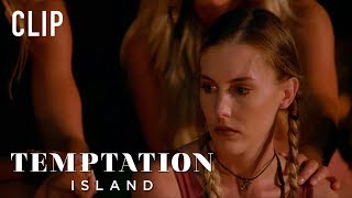 Temptation Island | Season 1 Episode 4: Kaci Watches Evan Kiss Morgan | on USA Network