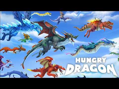 HUNGRY DRAGON | ALL DRAGON UNLOCKED, ALL SKINS COMPLETED - Android Gameplay