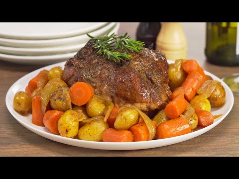 PORK ROAST In Delicious APPLE SAUCE || How To Roast Pork With Vegetables. Recipe by Always Yummy!