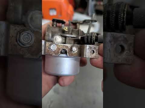 Hidden Tecumseh Carburetor Vent Hole - Stop The Flooding! #shorts