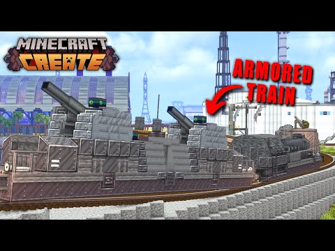 Defending My Colony With An ARMORED TRAIN In Create Mod