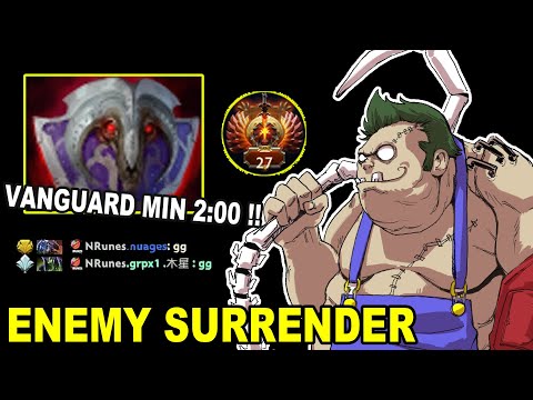 🔥FASTEST VANGUARD IN COMPETITIVE DOTA 2🔥TOP 27 Pudge Make the Enemy Surrender in 15 mins