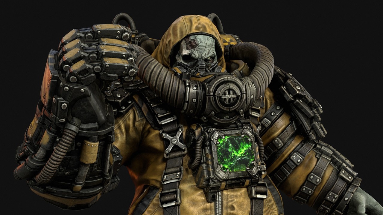 Zombie Juggernaut Three 3D Model