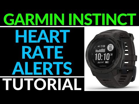 Configure Custom Heart Rate Alerts - Garmin Instinct Tutorial