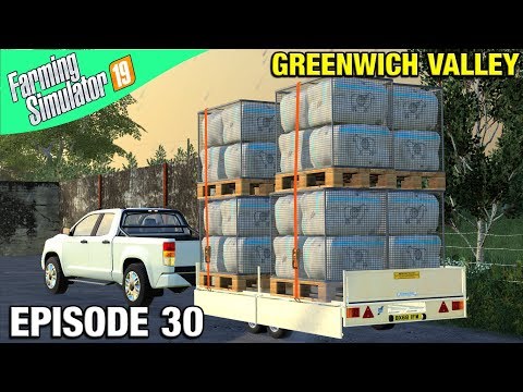 TRANSPORTING WOOL PALLETS Farming Simulator 19 Timelapse - Greenwich Valley FS19 Ep 30