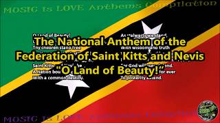 Saint Kitts and Nevis National Anthem &quot;O Land of Beauty!&quot; with music, vocal and lyrics English