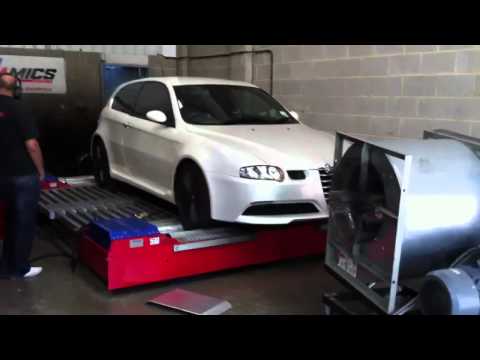147 GTA + wizardovoz exhaust on dyno